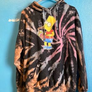 Bart Simpson Tie Dye Hoodie